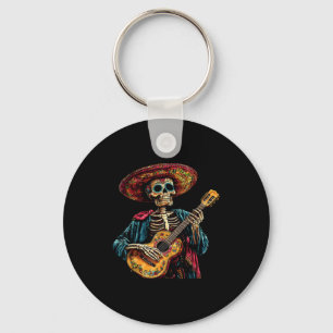 Porte-clés Squelette sombrero mexique jour des morts