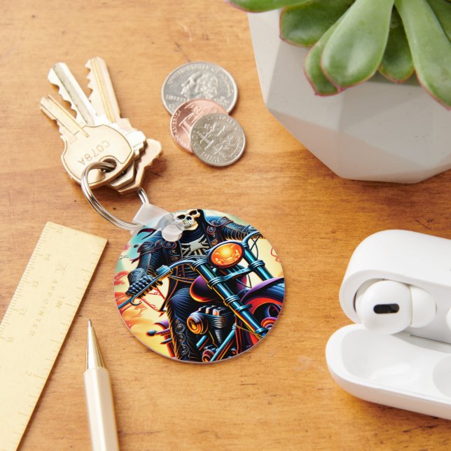 Porte-clés Squelette Traverser la grotte des feux (Bureau)