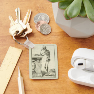 Porte-clés Squelette vintage, Anatomie humaine par Denis Dide