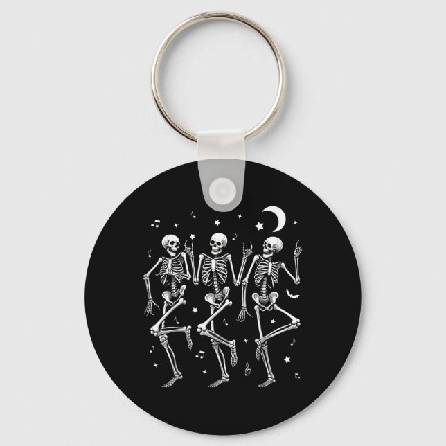Porte-clés Squelettes dansants Halloween Danse de squelette d (Recto)