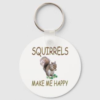 Porte-clés Squirrels Make Me Happy