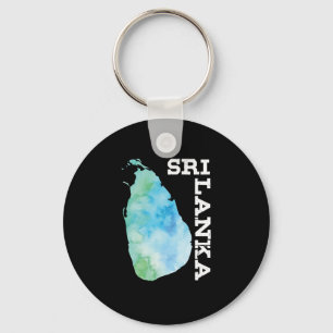 Porte-clés Sri Lanka Carte du pays Fier cadeau Sri Lanka