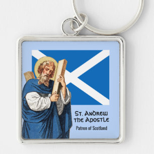 Porte-clés St. André l'Apôtre et le drapeau de l'Écosse