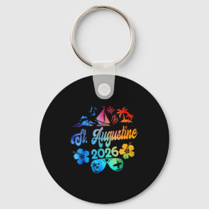 Porte-clés St. Augustine Floride 2026 Vacances Tie Dye Été
