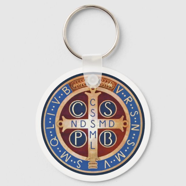 Porte-clés St. Benedict Exorcism Medal Key Chain (Recto)