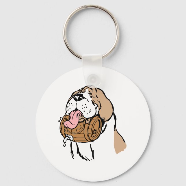 Porte-clés St. Bernard Keg Dog (Recto)