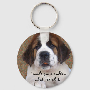Porte-clés St Bernard Puppy Cookie