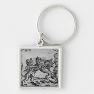 Porte-clés St George et le dragon