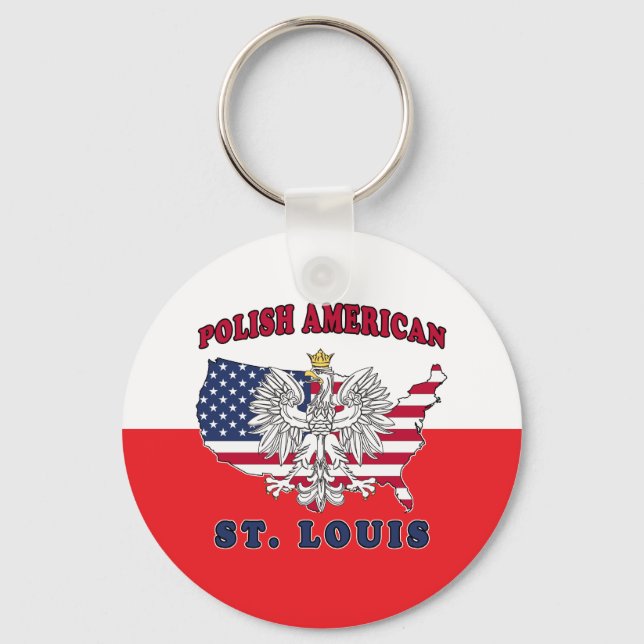 Porte-clés St. Louis Missouri Polonais (Recto)