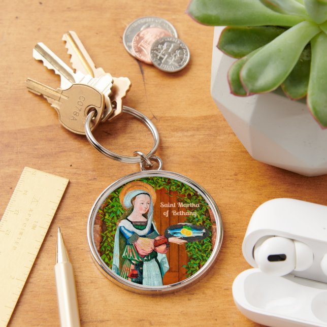 Porte-clés St. Martha de Bethany dans sa cuisine (détails) (Bureau)
