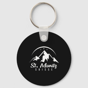 Porte-clés St. Moritz Suisse Station de ski Ski Snowboard