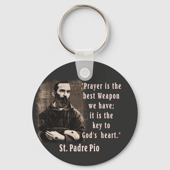 Porte-clés St Padre Pio Catholic Saint A-092721  (Recto)