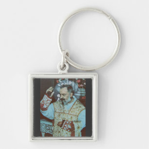 Porte-clés St. Padre Pio de Pietrelcina Le Prêtre Séraphique
