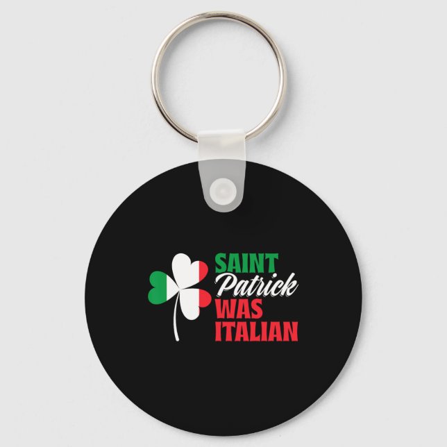 Porte-clés St Patrick Était Shamrock Italien Clover Saint Par (Recto)