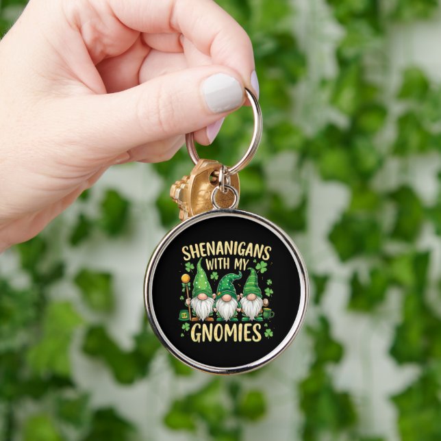 Porte-clés St Patrick’s Day Lucky Shamrock Gnome  (Main)