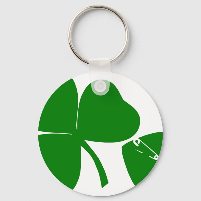Porte-clés St Patrick's Day - Obtenez Lucky 3 + 1 feuilles =  (Recto)