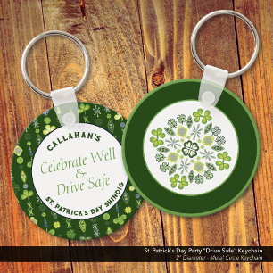 Porte-clés St. Patrick's Day Party "Drive Safe"