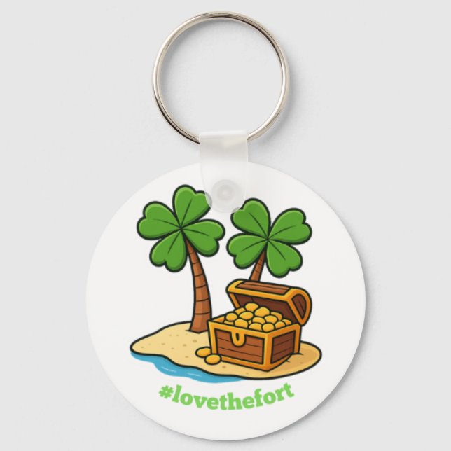 Porte-clés St. Patrick's Day Tropical Island Keychain (Recto)