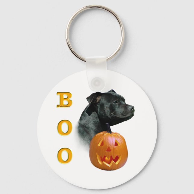 Porte-clés Staffordshire Bull Terrier Boo (Recto)