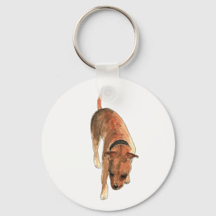 Porte-clés Staffordshire Bull Terrier Cute Staffie Dog Animal