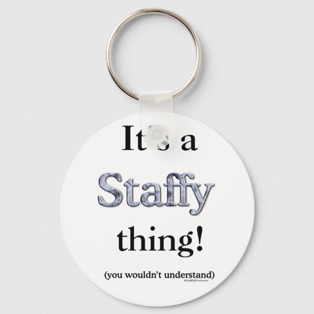 Porte-clés Staffordshire Bull Terrier Thing (Recto)