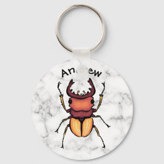 Porte-clés Stag Beetle Insect Art Entomologie Nom