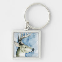 Stag errant - Aquarelle