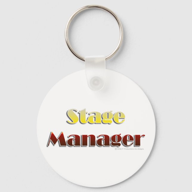Porte-clés Stage Manager (texte uniquement) (Recto)