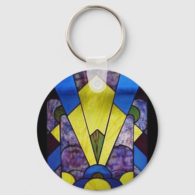 Porte-clés Stained Glass_Art Deco Key Chain (Recto)