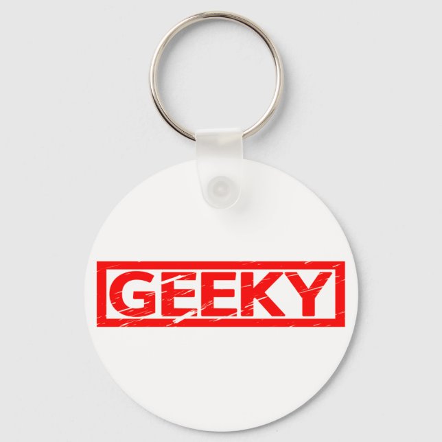Porte-clés Stamp Geeky (Recto)
