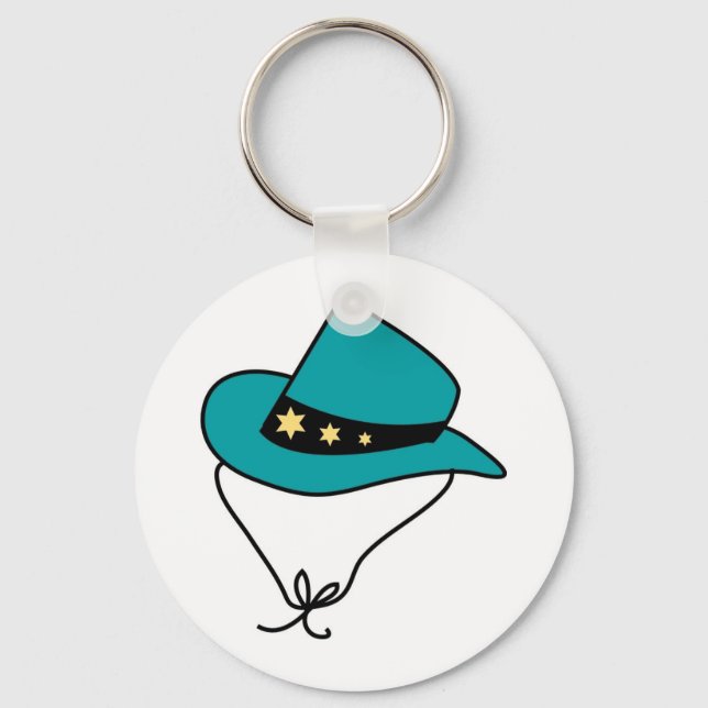 Porte-clés Star Band sur Blue Cowboy Casquette (Recto)