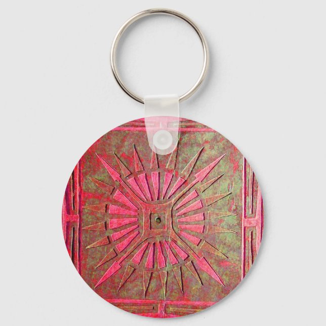Porte-clés STAR DU MATIN, rouge, marron (Recto)