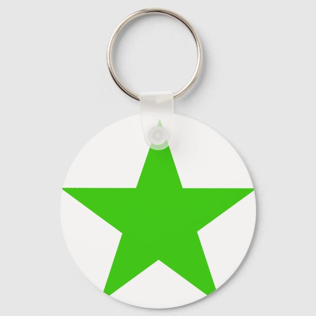 Porte-clés Star Green Le MUSÉE Zazzle Cadeaux (Recto)
