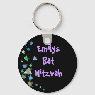 Porte-clés Star of David Black Porte - clé Bar Bat mitzvah Ca