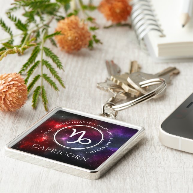 Porte-clés Starfield Capricorne Chèvre Zodiac occidental (Côté)