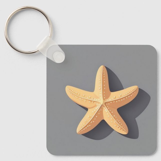 Porte-clés Starfish et son ombre (Recto)