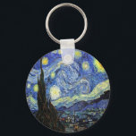 Porte-clés Starry Night By Vincent Van Gogh 1889<br><div class="desc">To the best of my knowledge these images are in public domain and believed to be free to use without restriction in the US. 
 Please contact me if you discover that any of these images are not in Public Domain.</div>