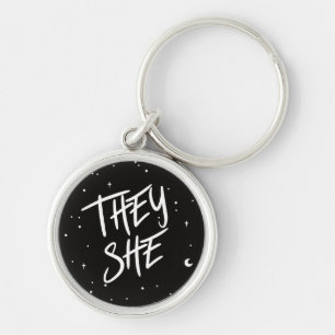 Porte-clés Stars Ils/Elle Pronounouns