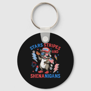 Porte-clés Stars Stripes Et Shenanigans Usa Funny Raccoon 4t