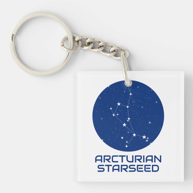 Porte-clés Starseed Arcturien – Constellation de B (Devant)