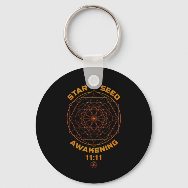 Porte-clés Starseed Awakening 1111 Sacred Geometry  (Recto)