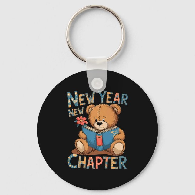 Porte-clés Start A New Chapter 2024 Cute Bear Adorable Teddy  (Recto)