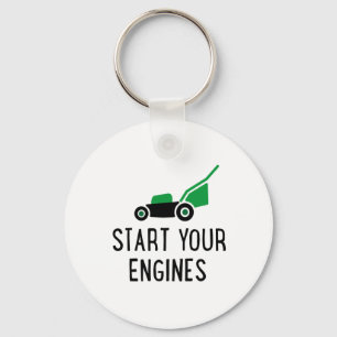 Porte-clés Start your Engines Lawn Mower