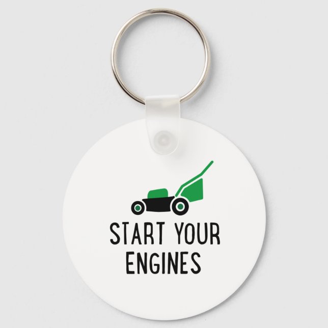 Porte-clés Start your Engines Lawn Mower (Recto)