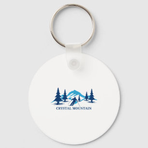 Porte-clés station de ski crystal mountain michigan skieur sk