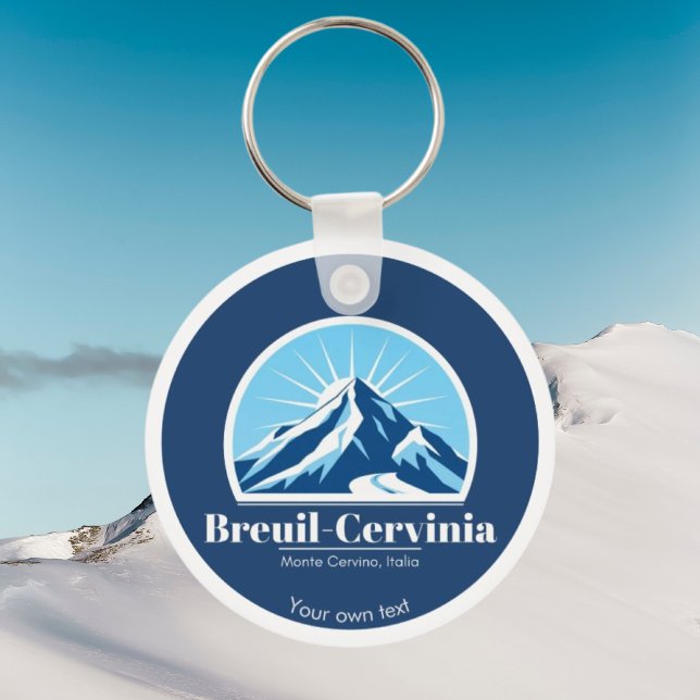 Porte-clés Station de ski de Breuil-Cervinia Italie (Créateur téléchargé)