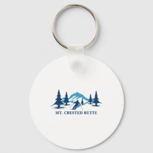 Porte-clés Station de ski Mt. Crested Butte Colorado Skieur S