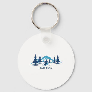 Porte-clés Station de ski Pats Peak New Hampshire Skieur Ski