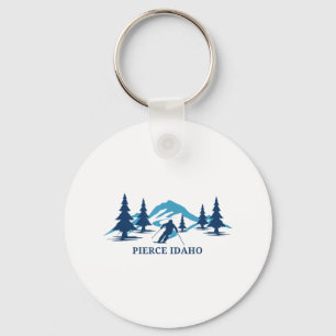 Porte-clés Station de ski Pierce Idaho Ski _1