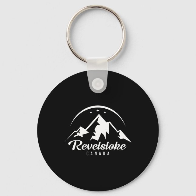 Porte-clés Station de ski Revelstoke Canada Ski Snowboard (Recto)